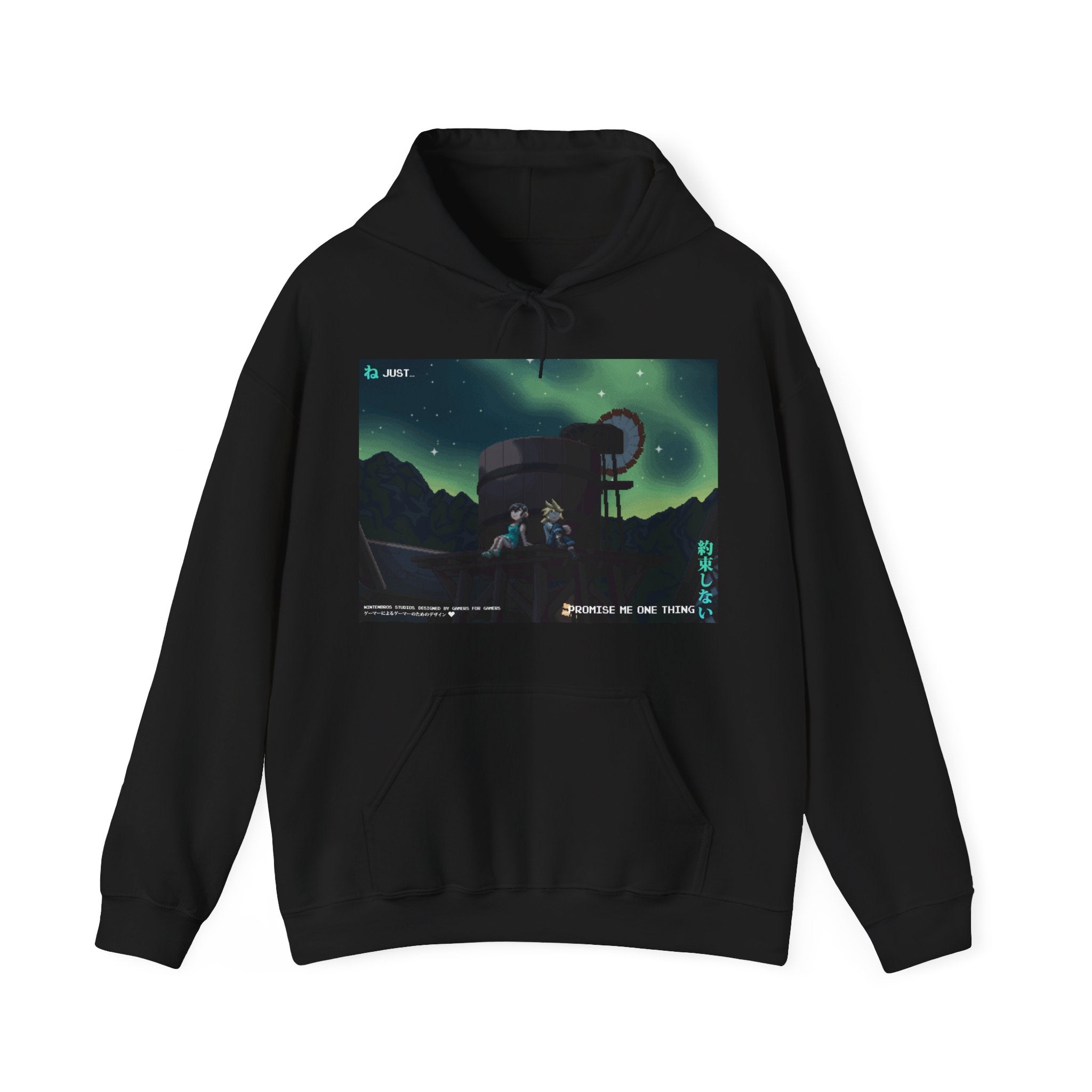 Just Promise Me One Thing – Pixel Art (Front Print) Hoodie / Fantasy 7